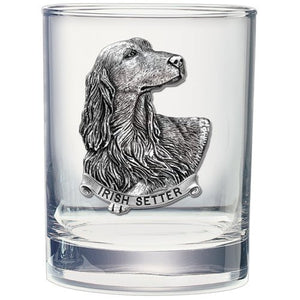 Irish Setter Double Old Fashioned Glass - Heritage Metalworks, Inc.