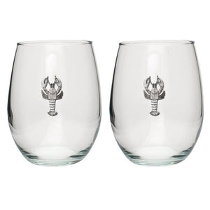 Lobster Stemless Goblet (Set Of 2) - Heritage Metalworks, Inc.