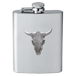 Longhorn Skull Flask - Heritage Metalworks, Inc.