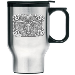 Longhorn Travel Mug - Heritage Metalworks, Inc.