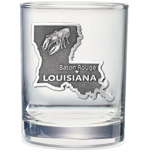 Louisiana Double Old Fashioned Glass - Heritage Metalworks, Inc.