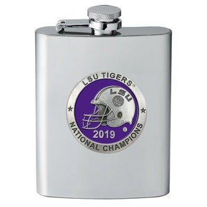 Louisiana State University National Champions 2019 Flask - Heritage Metalworks, Inc.