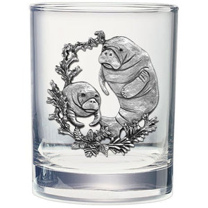 Manatee Double Old Fashioned Glass - Heritage Metalworks, Inc.