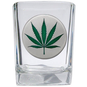 Marijuana Leaf Square Shot - Heritage Metalworks, Inc.