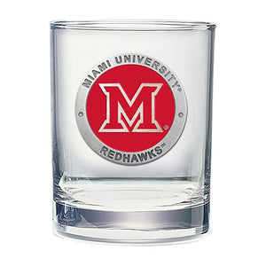 Miami University Double Old Fashioned Glass - Heritage Metalworks, Inc.