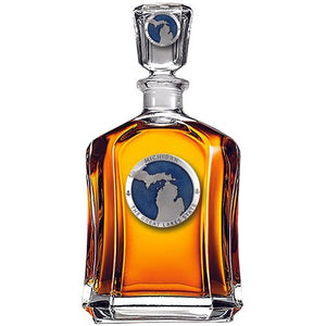 Michigan Map Capitol Decanter - Heritage Metalworks, Inc.