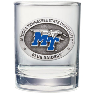 Middle Tennessee State University Double Old Fashioned Glass - Heritage Metalworks, Inc.