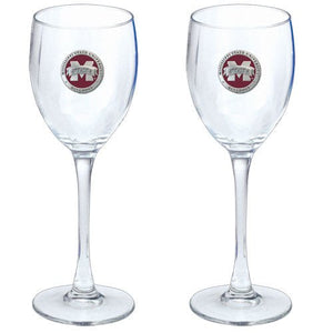 Mississippi State University Bulldogs "M" Logo Goblets (Set Of 2) - Heritage Metalworks, Inc.