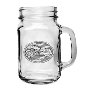 Motorcycle Mason Jar Mug - Heritage Metalworks, Inc.