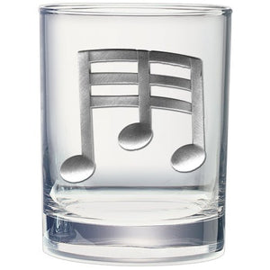 Music Note Double Old Fashioned Glass - Heritage Metalworks, Inc.