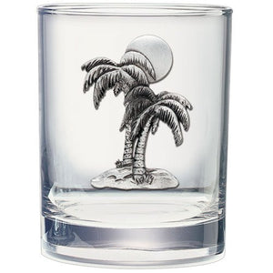 Palm Tree Double Old Fashioned Glass - Heritage Metalworks, Inc.