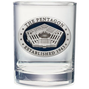 Pentagon Double Old Fashioned Glass - Heritage Metalworks, Inc.