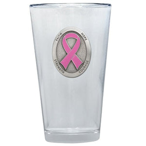 Pink Ribbon Pint Glass - Heritage Metalworks, Inc.