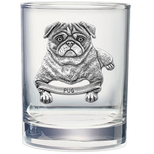 Pug Double Old Fashioned Glass - Heritage Metalworks, Inc.