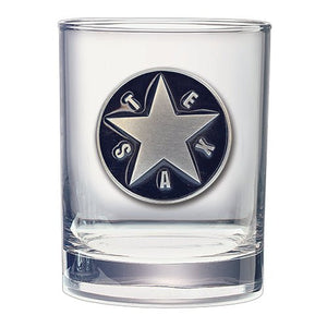 Republic of Texas Double Old Fashioned Glass - Heritage Metalworks, Inc.
