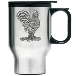 Roosters Travel Mug - Heritage Metalworks, Inc.