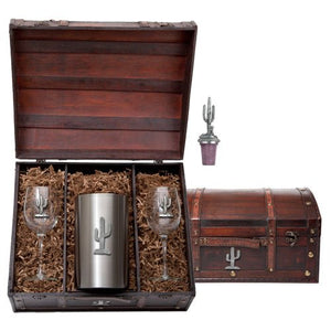 Saguaro Cactus Wine Chest Set - Heritage Metalworks, Inc.