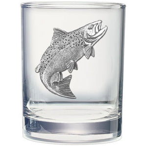 Salmon Double Old Fashioned Glass - Heritage Metalworks, Inc.