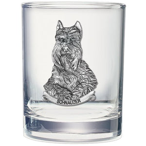 Schnauzer Double Old Fashioned Glass - Heritage Metalworks, Inc.