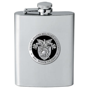 United States Military Academy Crest Flask - Heritage Metalworks, Inc.