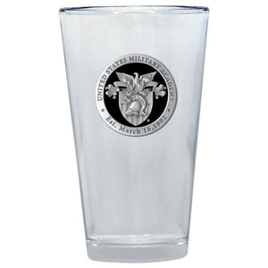United States Military Academy Crest Pint Glass - Heritage Metalworks, Inc.