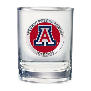 University of Arizona Double Old Fashioned Glass - Heritage Metalworks, Inc.