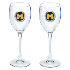 University of Michigan Goblets (Set of 2) - Heritage Metalworks, Inc.