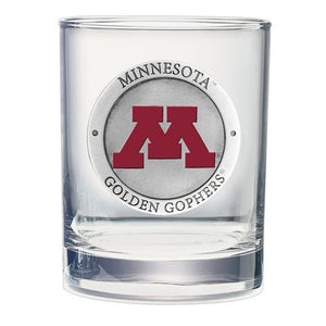 University of Minnesota Double Old Fashioned Glass - Heritage Metalworks, Inc.