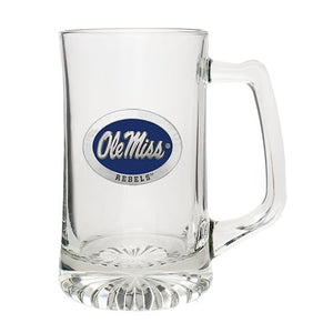 University of Mississippi "Ole Miss" Blue Logo Super Stein - Heritage Metalworks, Inc.