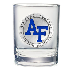 US Air Force Academy Double Old Fashioned Glass - Heritage Metalworks, Inc.