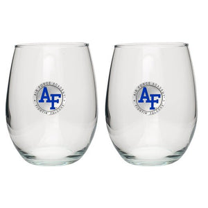 US Air Force Academy Stemless Goblet (Set of 2) - Heritage Metalworks, Inc.