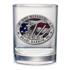USS Missouri Double Old Fashioned Glass - Heritage Metalworks, Inc.