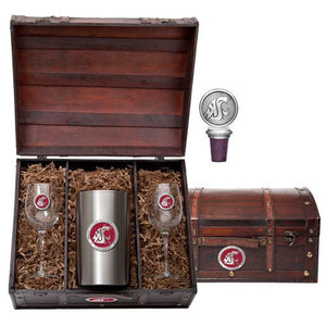 Washington State University Wine Chest Set - Heritage Metalworks, Inc.