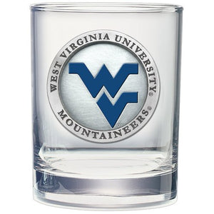 West Virginia University Double Old Fashioned Glass - Heritage Metalworks, Inc.