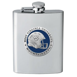 West Virginia University Helmet Flask - Heritage Metalworks, Inc.